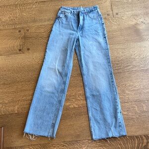 Zara Light Blue Flare & Wide Leg Jeans